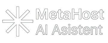 MetaHost AI Asistent logo footer